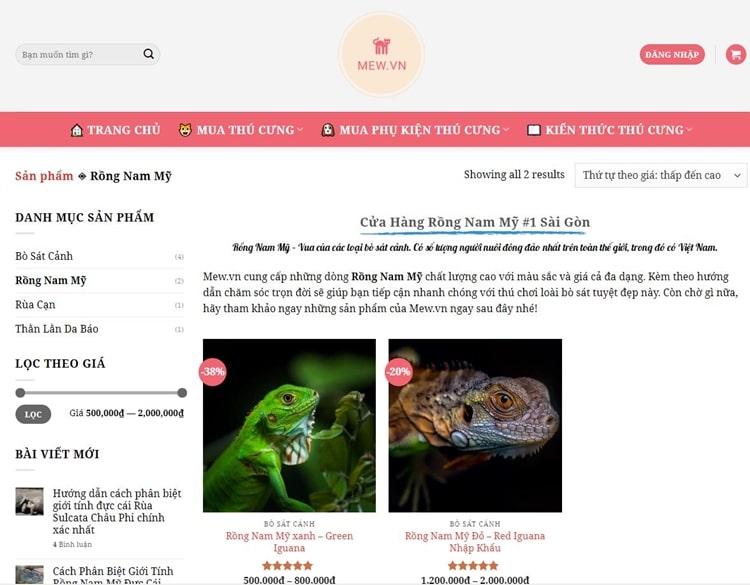 top shop ban rong nam my iguana tphcm